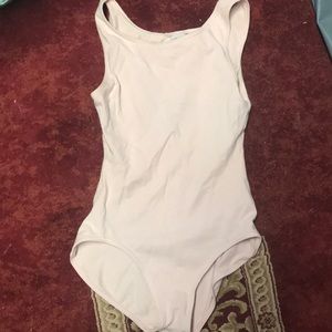 Capezio pink dance leotard